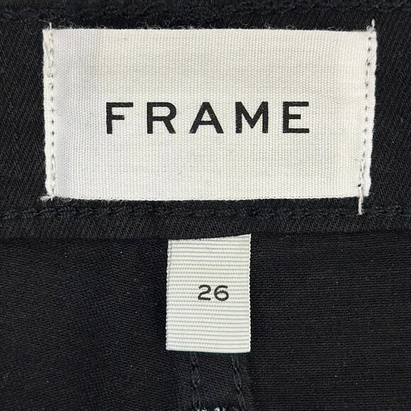 FRAME Split-Hem Coated Midi Skirt (Noir Coated Black) - Picture 15 of 16